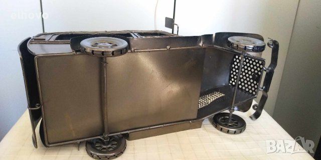 Ръчно изработена метална количка, снимка 11 - Антикварни и старинни предмети - 42778050