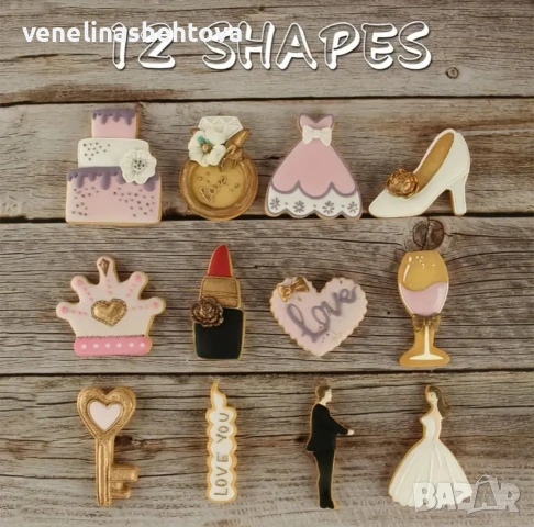 Булка младоженец рокля торта резци тесто бисквитки фондан декорация торта , снимка 4 - Форми - 53921737