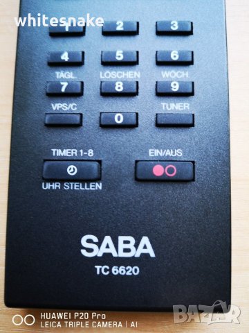 SABA TC-6620 original remote control /оригинално дистанционно , снимка 3 - Други - 29893714