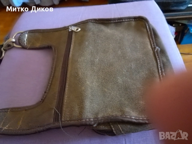 Маркова чанта отлична за през рамо с много прегради маркова на JSNL 22х20х8 см промазан плат, снимка 6 - Чанти - 53902416