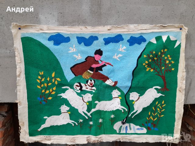 Старинен ковьор,покривка за стена #178, снимка 2 - Антикварни и старинни предмети - 38463466