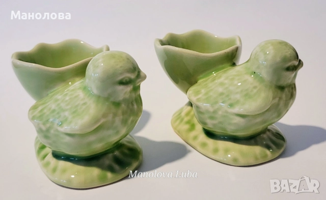 Две винтидж порцеланови чашки/коктиери/ за яйца, снимка 2 - Други ценни предмети - 52437906