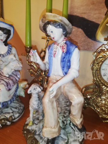 Capodimonte двойка порцеланови големи фигури , снимка 2 - Декорация за дома - 37680173