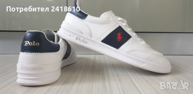 POLO Ralph Lauren Leather Mens Size 44/29 .5 см ОРИГИНАЛ! Мъжки кецове от  естествена кожа!