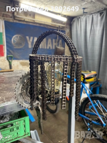 Лампа , аплик ,абажур , метал, снимка 7 - Лампи за стена - 53349406