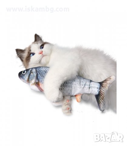 МЪРДАЩА СЕ ИГРАЧКА РИБКА ЗА КОТКИ С USB БАТЕРИЯ - код  3118, снимка 5 - За котки - 33892853