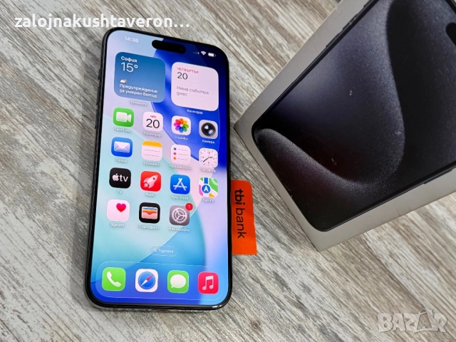 Iphone 15 Pro Max 256 GB - 100 % Battery Health Чисто Нова Батерия🔋Отличен , снимка 2 - Apple iPhone - 52541680