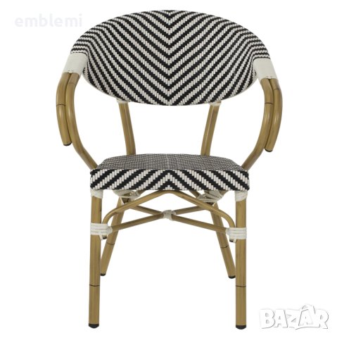 Стол трапезен градински HM5861.01 BAMBOO LOOK Черен, снимка 3 - Столове - 44275372