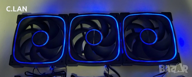 ARGB FAN PWM/Вентилатор 120x120x25/Normal/Reverse BK-no brand, снимка 3 - Други - 52535350