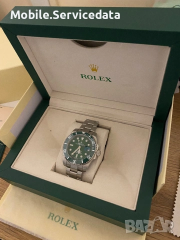 Rolex Submariner Hulk  – кутия + сертификат – перфектно състояние, снимка 2 - Мъжки - 53224732