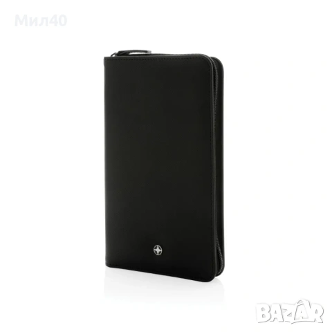 Пътен портфейл SWISS PEAK Heritage RFID, черен, снимка 2 - Портфейли, портмонета - 53982162