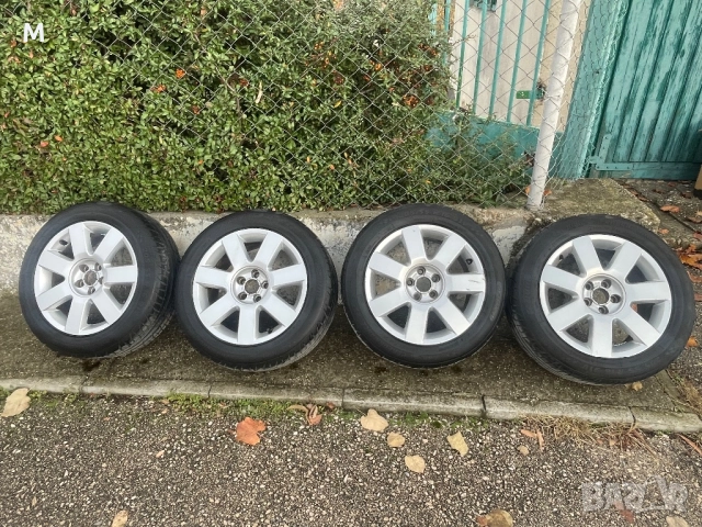 Джанти 16" 5х100 с гуми 205/55/16 Skoda,VW,Seat,Audi, снимка 2 - Гуми и джанти - 52342802