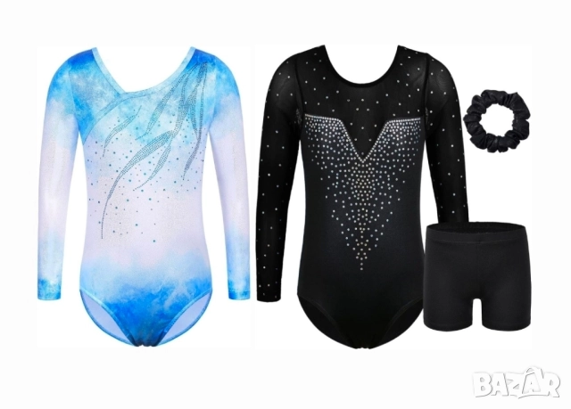 Детско спортно трико за художествена гимнастика размер 128, 8 години