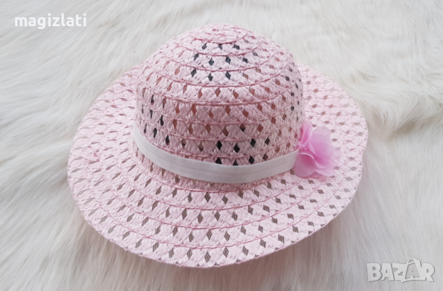 Детска сламена шапка 3-6 години , снимка 3 - Шапки, шалове и ръкавици - 36502273
