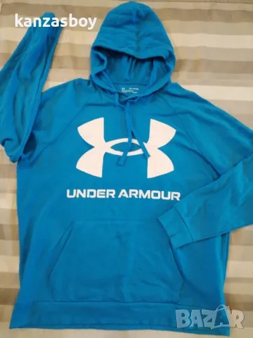 Under Armour Rival Fleece Big Logo Hoodie - страхотно мъжко горнище 2ХЛ, снимка 5 - Спортни дрехи, екипи - 47916859