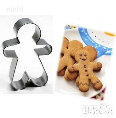 12 см Джинжифилово човече метална форма резец за сладки бисквитки меденки тесто