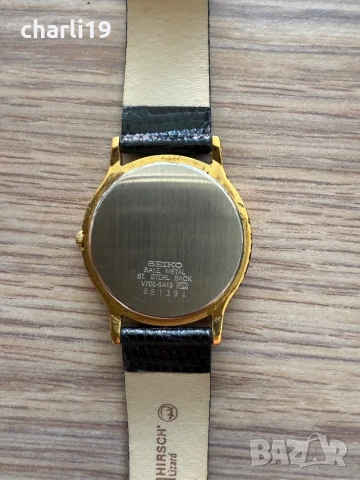 Позлатен часовник SEIKO , снимка 4 - Мъжки - 51307573