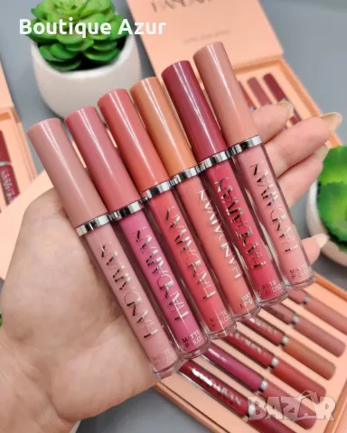 Комплект от 6 броя дълготрайни течни матови червила за устни Handaiyan
, снимка 2 - Козметика за лице - 50307274