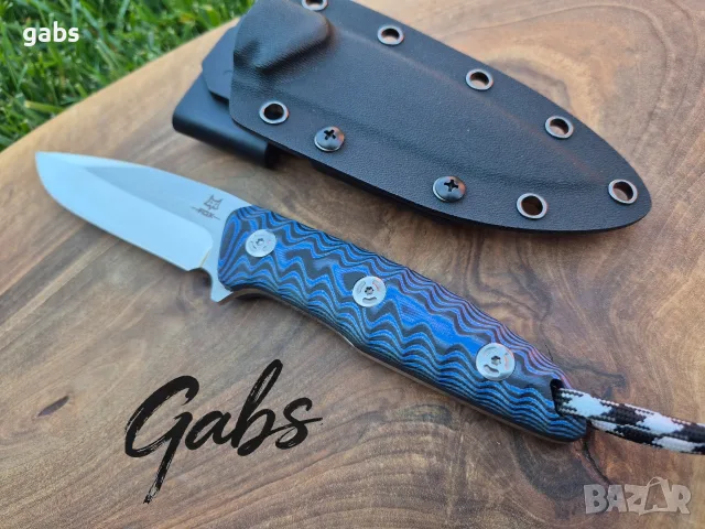 Нож с фиксирано острие FOX Knives FX529,фултанг с тактическа кания, снимка 7 - Ножове - 55922510