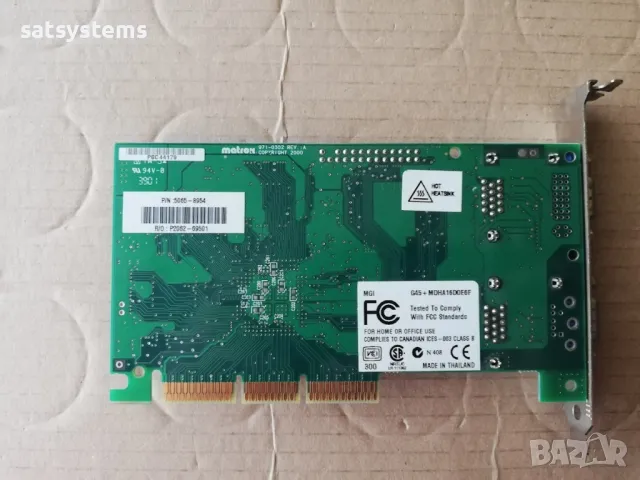 Видео карта Matrox MGI G45+MDHA16D0E6F 971-0302 REV:A DUAL-VGA 16MB AGP , снимка 9 - Видеокарти - 48096148