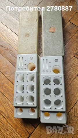 Carl Zeiss Jena ретро кутия за съхранение на филтри и окуляри