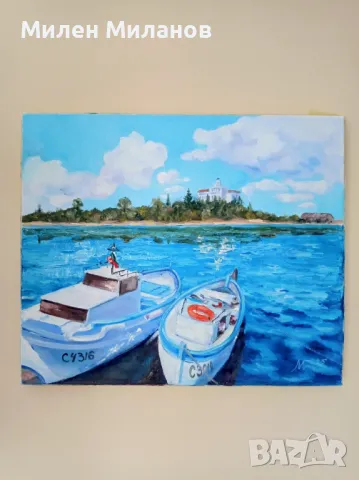 Картина рисувана с маслени бои , снимка 2 - Картини - 49512382