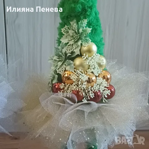 Коледна елхичка с поличка, снимка 6 - Декорация за дома - 56120918