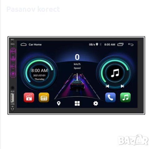 Мултимедия 7" android 10 2gb-рам 32 ром. С предно USB андроид, снимка 3 - MP3 и MP4 плеъри - 44439024