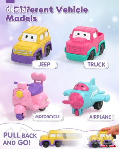 Камион с малки превозни средства, светлина и звук за деца /момиче/, снимка 7 - Конструктори - 42895750