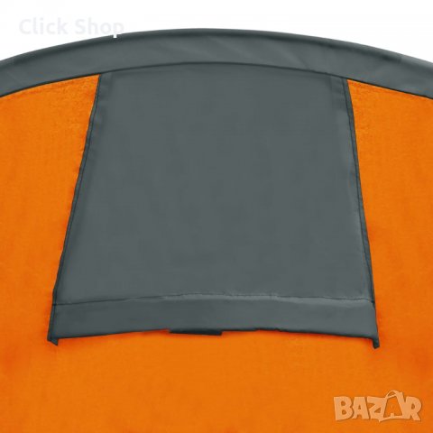 Къмпинг палатка за 4 души, сиво и оранжево, снимка 6 - Палатки - 37714348