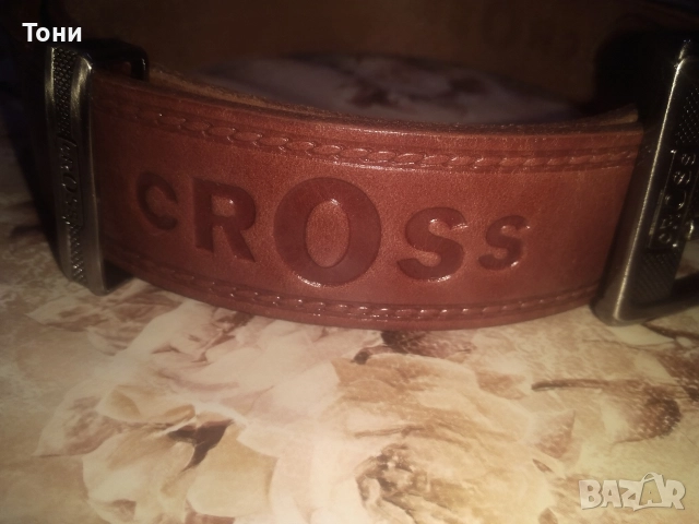 CROSS Оригинал Нов Мъжки Колан Изцяло от Естествена Кожа 130см., снимка 3 - Колани - 52567043