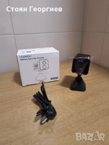  Камера MUBVIEW, 1080P безжична вътрешна WiFi камера, захранвана с батерии камера за наблюдение, снимка 1