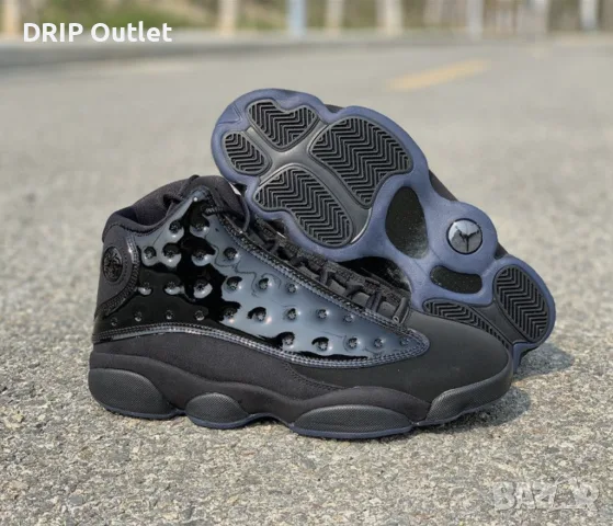 !НОВИ! Air Jordan 13 Retro | Black/Cap and Gown | + КУТИЯ, снимка 2 - Маратонки - 55750285