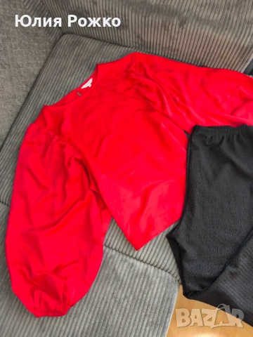 Блуза с обемни ръкави, снимка 7 - Блузи с дълъг ръкав и пуловери - 51300610