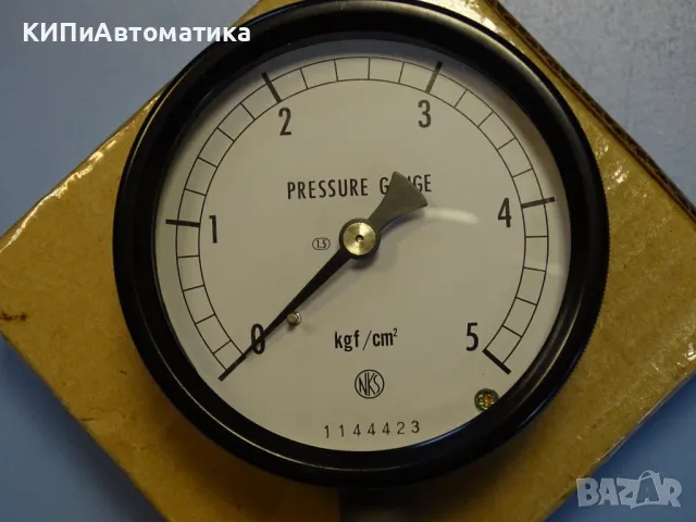 Манометър NKS 1144423 Ф80 mm, 0-5 bar, снимка 2 - Резервни части за машини - 47673819