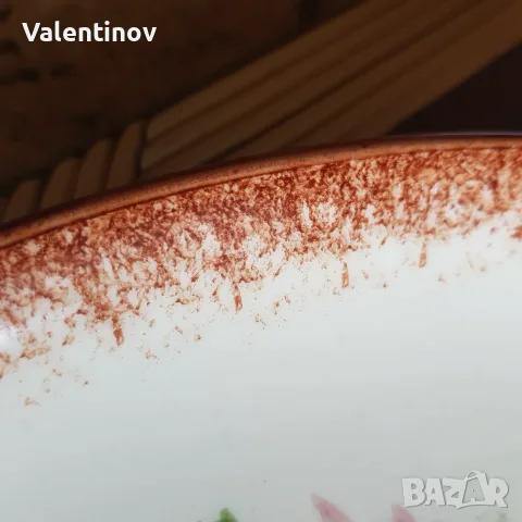 Голямо керамично френско плато, снимка 4 - Антикварни и старинни предмети - 56092140