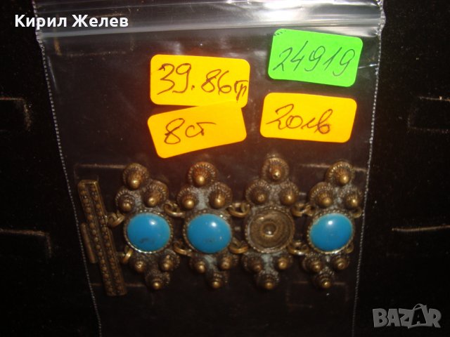 ЧАСТ от СТАРА БРОНЗОВА ЕТНОГРАФСКИ СТИЛ ГРИВНА 24919, снимка 4 - Антикварни и старинни предмети - 34367809