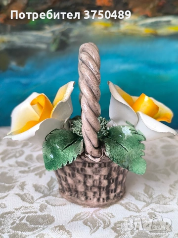 Кошничка с рози , снимка 5 - Декорация за дома - 54281558