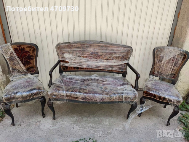 Старинни мебели - маса, пейка/диванче и два стола