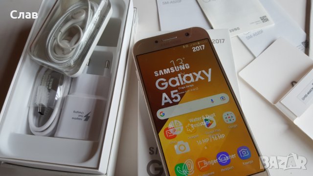 Samsung A5 2017/32gb Златен и черен, снимка 3 - Samsung - 39440663