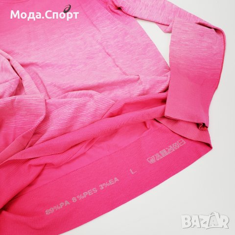 Asics Motion Dry Seamless Оригинална Спортна Блуза (L), снимка 4 - Блузи с дълъг ръкав и пуловери - 38729995