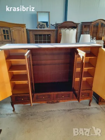  Масивен Бароков Бюфет-внос от Германия!, снимка 4 - Бюфети - 48023733