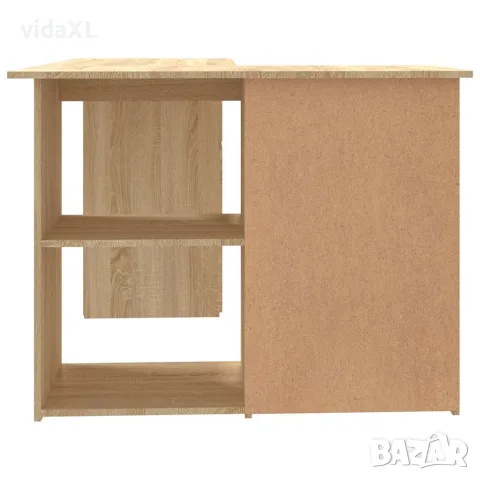 vidaXL Ъглово бюро, дъб сонома, 145x100x76 см, инженерно дърво, снимка 7 - Бюра - 56147723