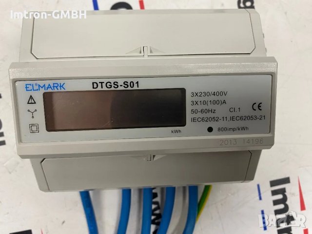 ТРИФАЗЕН ЕЛЕКТРОМЕР ELMARK DTGS-S01 10/100 400V Цифров, снимка 6 - Други машини и части - 48712056