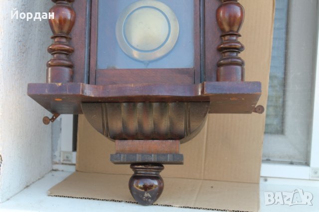 Немски стенен часовник Густав Бекер , снимка 2 - Антикварни и старинни предмети - 37365651