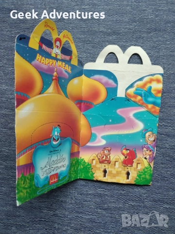 Aladdin McDonalds Disney Happy Meal Box Ретро Макдоналдс Детско Меню Аладин Кутия, снимка 8 - Колекции - 51984311