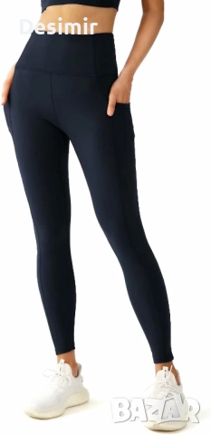 Дамски спортен клин с висока талия QUEENIEKE – син, XXL, снимка 2 - Спортни екипи - 52882496