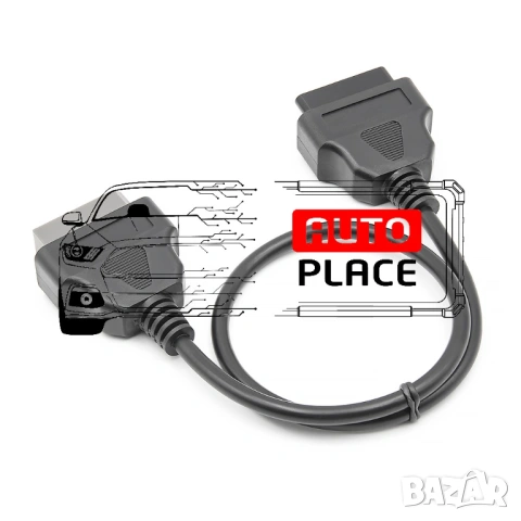 Кабел / Преходник / Адаптер за Nissan 14 Пина Pin Нисан Delphi Autocom, снимка 3 - Аксесоари и консумативи - 53972924