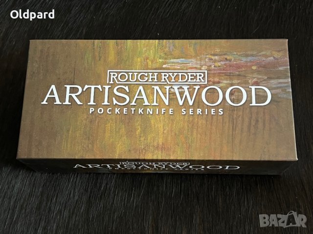Колекционерски сгъваем нож с две остриета RR Trapper Artisan Wood. (RR1964), снимка 5 - Ножове - 42457545