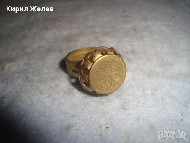 СТАРИНЕН МЕСИНГОВ РЪЧНО МАЙСТОРСКИ ИЗРАБОТЕН ПРЪСТЕН от ДИНАР РЯДЪК за КОЛЕКЦИЯ 26724, снимка 15 - Антикварни и старинни предмети - 36771603
